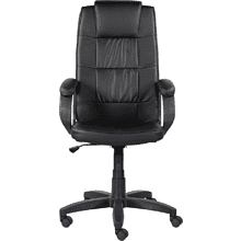 Кресло для руководителя "UTFC Премьер В", пластик, экокожа S-0401, черный 