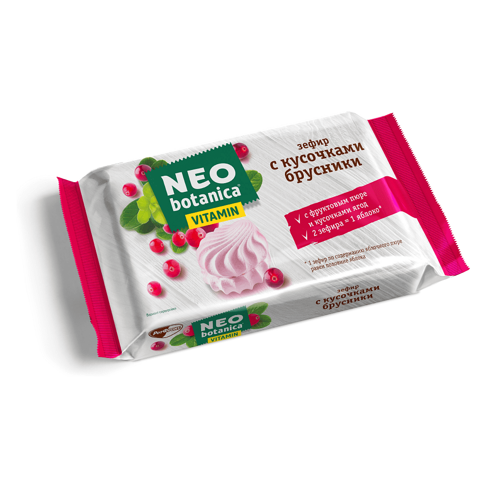 Зефир "Neo-botanica VITAMIN", с кусочками брусники, 250 г