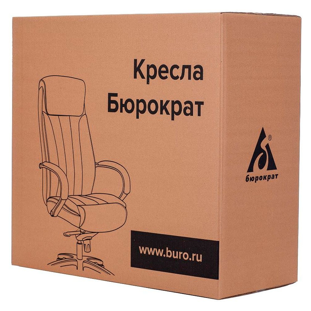 Кресло для руководителя Бюрократ "T-9923WALNUT", кожа, металл, слоновая кость - 8
