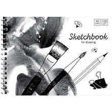 Скетчбук "Black/white mood", 14,5x20 см, 120 г/м2, 60 листов, разноцветный