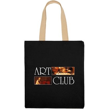 Сумка для покупок "Steady 260. ART CLUB. Натюрморт с атрибутами искусств. Жан-Батист Симеон", хлопок, черный