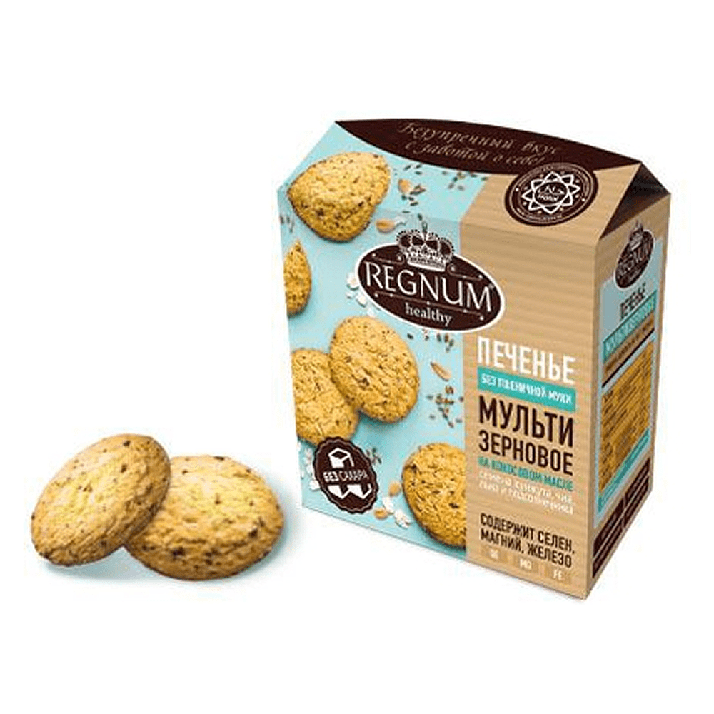 Печенье сдобное "Regnum", мультизерновое, 150 гр. - 2