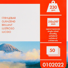 Фотобумага глянцевая для струйной фотопечати "Lomond", A4, 50 листов, 230 г/м2