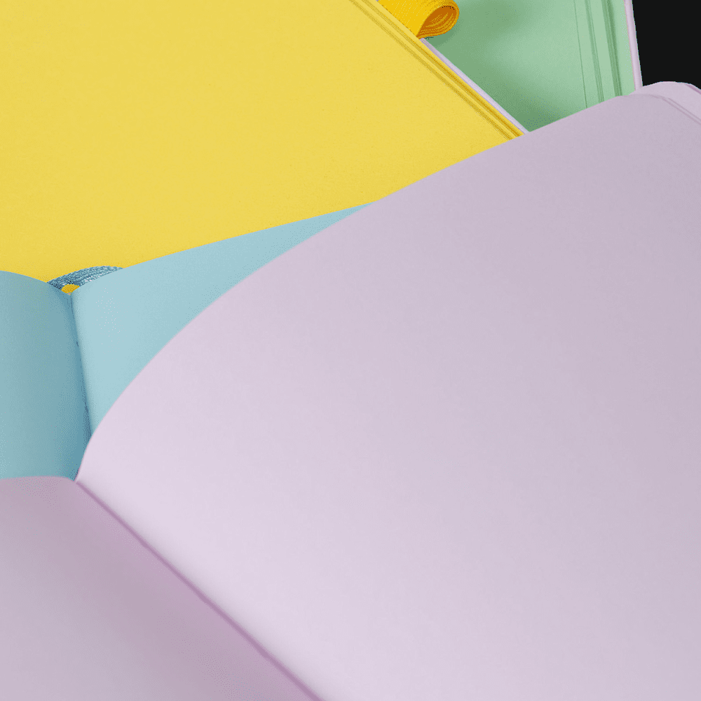 Блокнот "Doodle lilac paper", А5, 96 листов, голубой, срез фиолетовый - 4