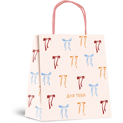 Пакет бумажный подарочный "Cherry Lady", 24х28х14 см, ассорти - 3