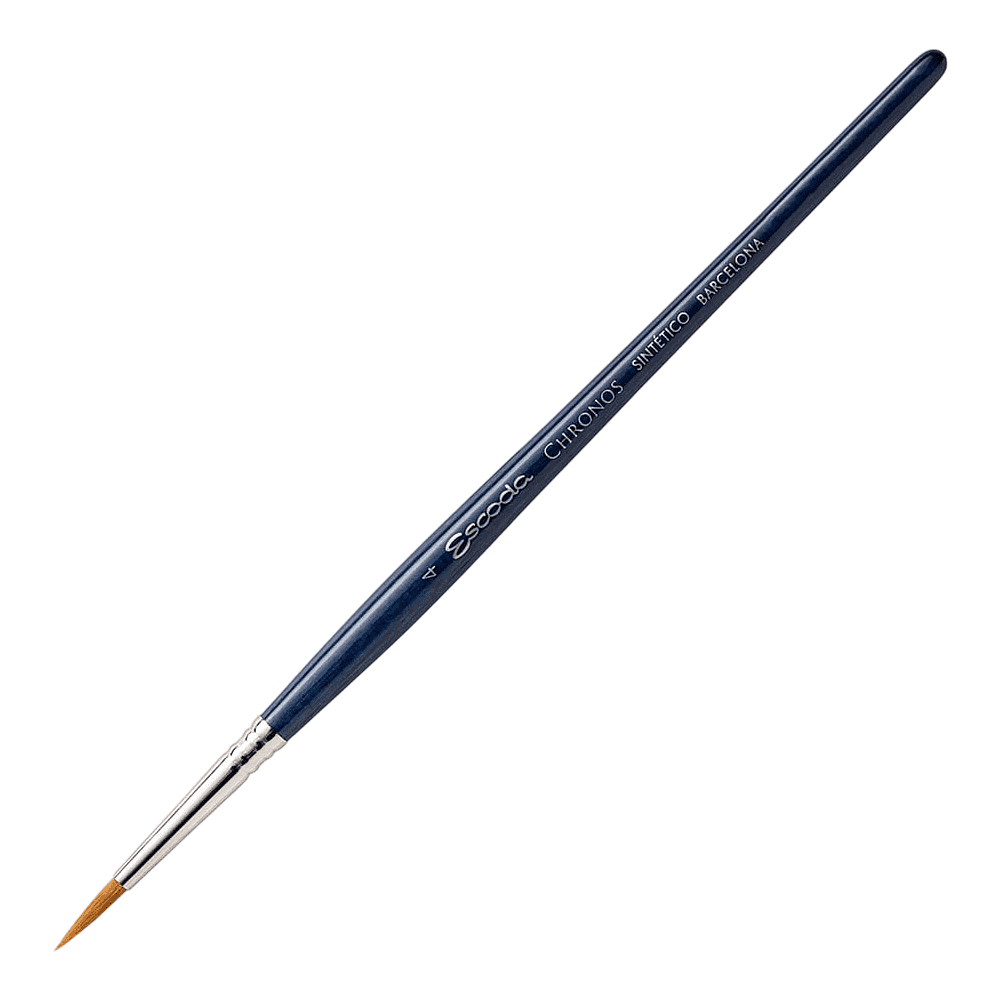 Кисть "Escoda Chronos", микс, круглая, на короткой ручке, № 4