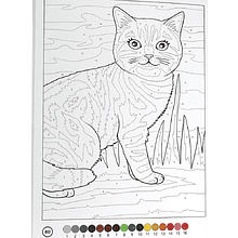 Раскраска по номерам "Кошечки"