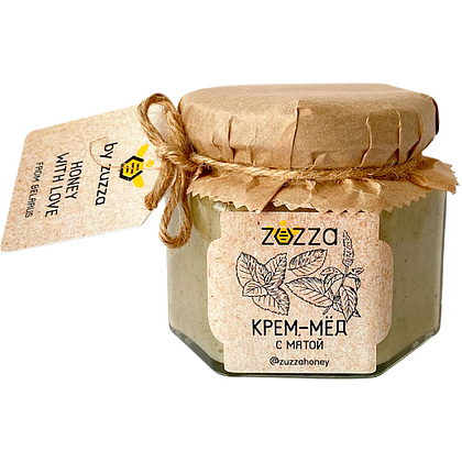 Мед-крем "Zuzza", мята, 150 г