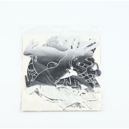 Гирлянда бумажная "Новогодняя", серебристый - 4