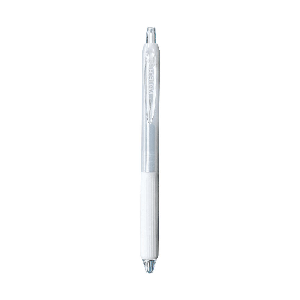 Ручка шариковая автоматическая "Low Viscosity", 0,7 мм, белый, стерж. синий