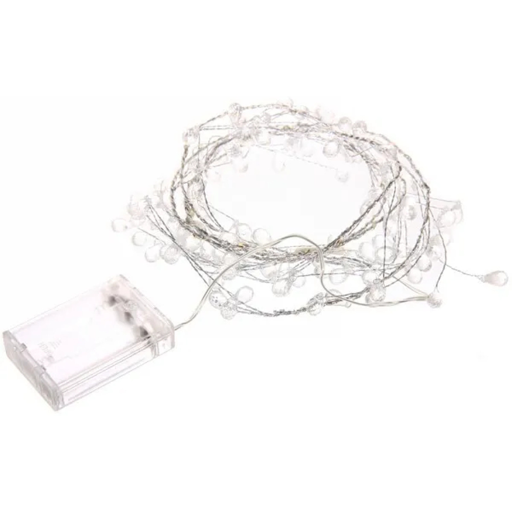 Гирлянда LED "Сверкающие хрусталики", 1,5 м, белый - 3