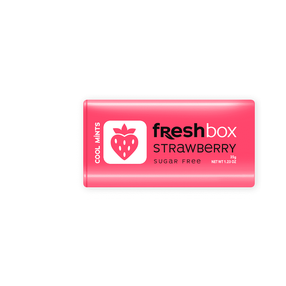 Драже "FRESHBOX" со вкусом клубники, 35 г 