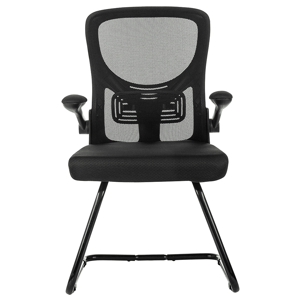 Кресло на полозьях Бюрократ "MC-109", сетка, ткань, металл черный, черный - 2