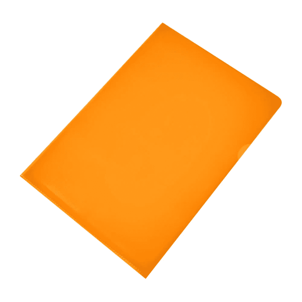 Папка-уголок "Inter-folia", А4, 115 мк, оранжевый - 2