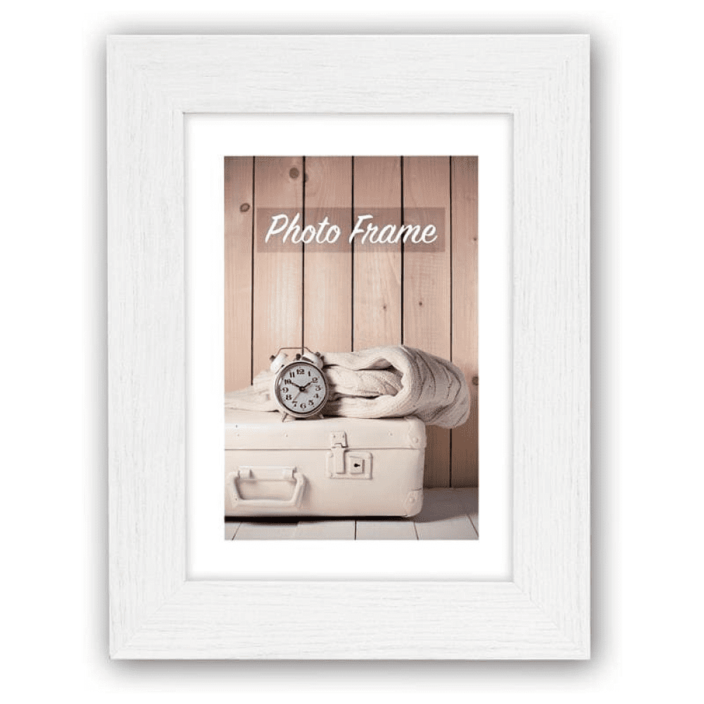 Фоторамка "215-2743", 10х15 см, дерево со стеклом, белый