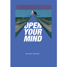 Блокнот "Open your mind", Бажин, А5, 96 листов, линованный, лазурный