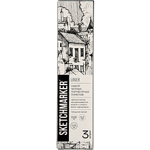 Набор ручек капиллярных "Sketchmarker", 3 шт (0.05, 0.2, 0.5 мм), лайнер, черный 