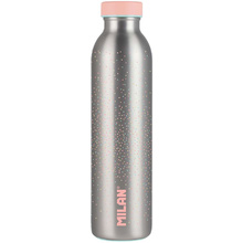 Бутылка термическая "Silver series" Milan, металл, 591 мл, серый, розовый