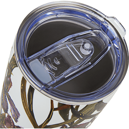 Кружка термическая "Flora. Ирисы", металл, пластик, 600 мл, белый - 4