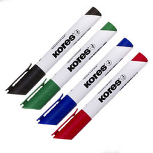 Набор маркеров для досок "Kores", 4 шт, ассорти