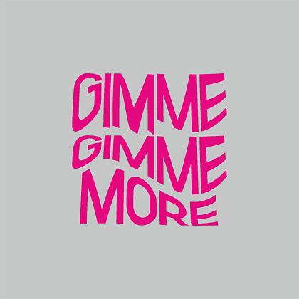 Бутылка «Gimme more» с карабином, серебристый, с брелоком, цвет прозрачный с печатью - 2