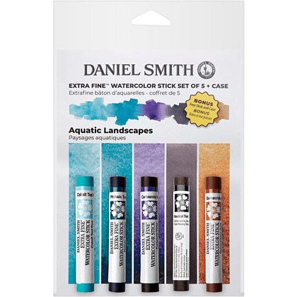 Набор стиков акварельных "Daniel Smith Aquatic Landscapes Set", 5 цветов