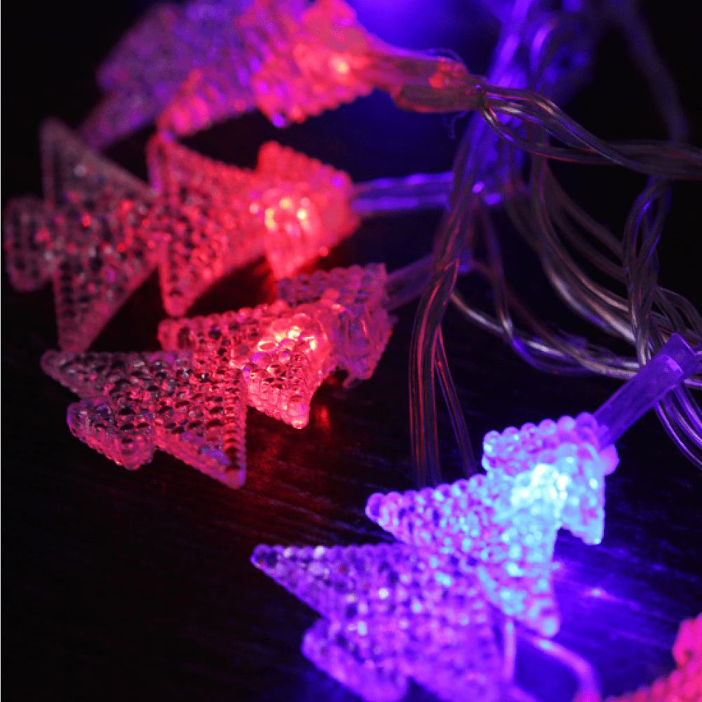 Гирлянда электрическая LED "Нить" с насадками "Елочка", 4,5 м, мультиколор - 5