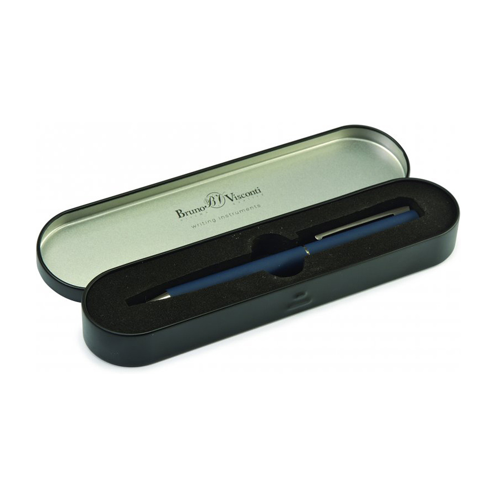 Ручка шариковая автоматическая "Bergamo", 0.7 мм, синий, стерж. синий - 2