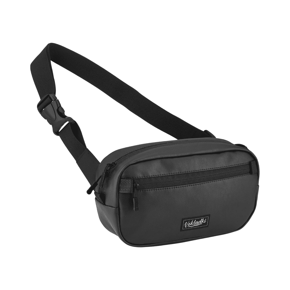 Сумка поясная "Квадро Чёрное", черный