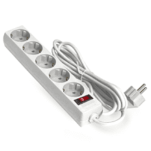 Сетевой фильтр ExeGate SP-5-1.8W, EX221174RUS, 5 розеток, 1.8 м, белый
