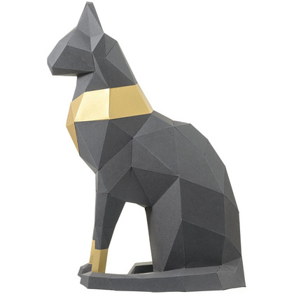 Набор для 3D моделирования "Кошка Бастет", графитовый - 2