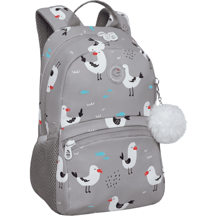 Рюкзак детский "Чайки", с карманом для ноутбука, серый - 3