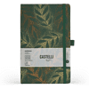 Блокнот "Foliage robinia", А5, 96 листов, линейка, на резинке, зеленый - 2