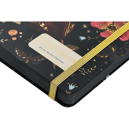 Скетчбук "Fauna. Бабочки. Южная ночь", 14.6х21.3 см, 100 г/м2, 100 листов, черный - 3