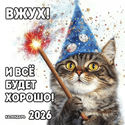 Календарь настенный перекидной "Вжух! И всё будет хорошо!" на 2026 год