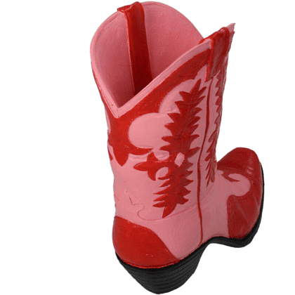 Ваза "Cowboy Boot", полирезина, красный - 3