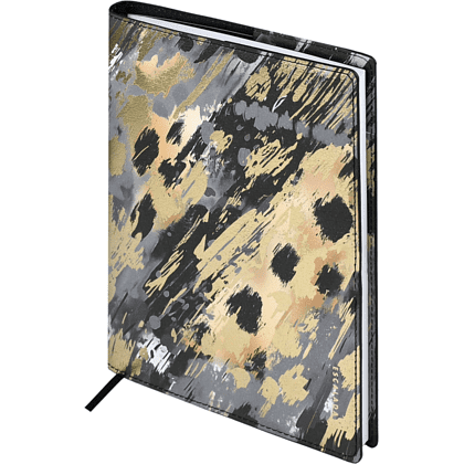 Книга записная "Леопард", А5+, 120 листов, клетка, золотой - 2