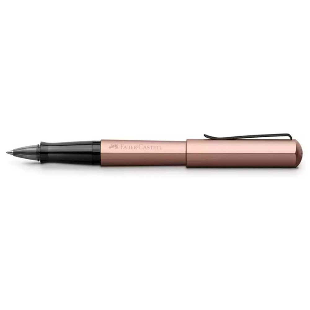 Ручка-роллер "Ink roller Hexo bronze", бронзовый, стерж. черный - 2
