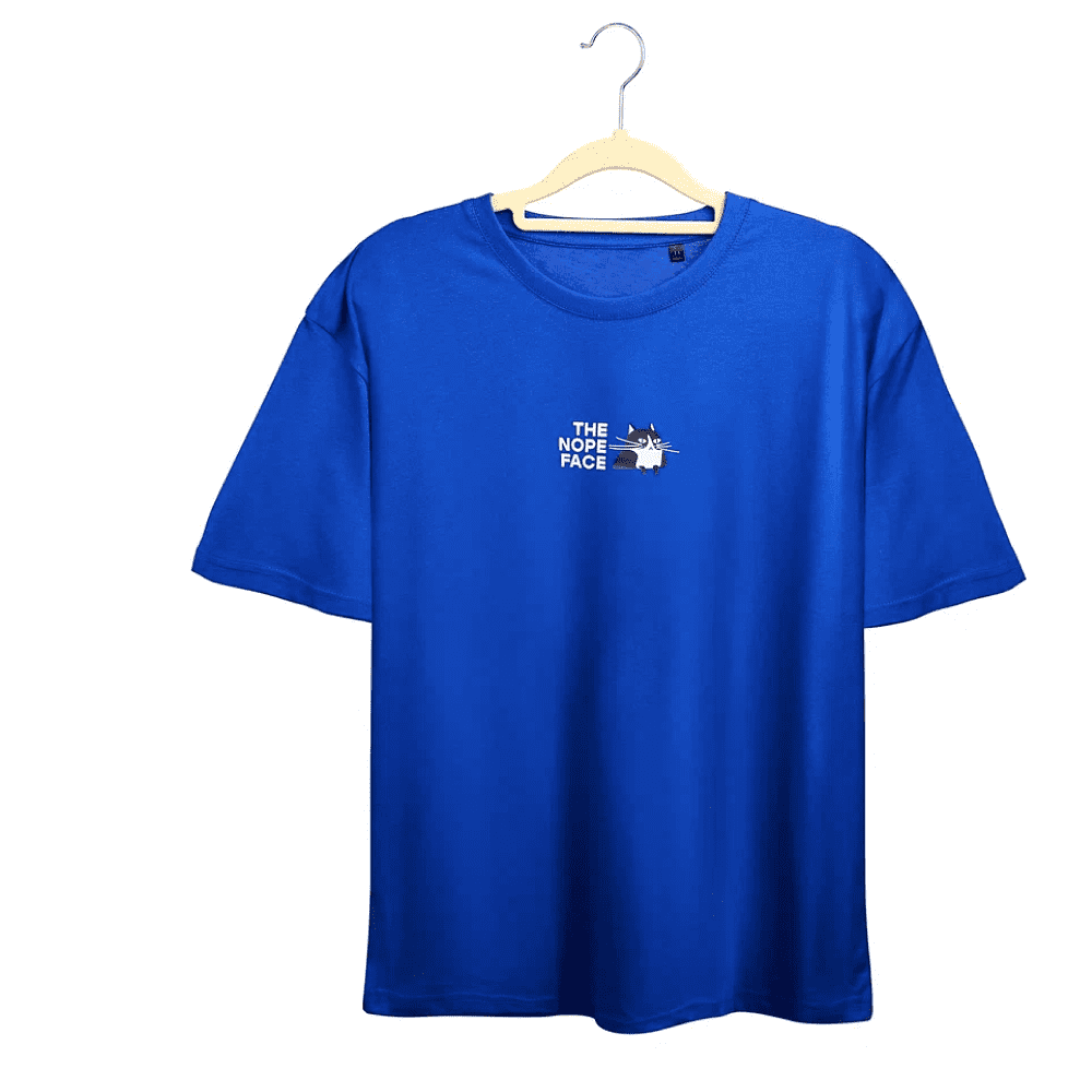 Набор сувенирный «Футболка оверсайз «The nope face», синий классический + Блокнот A5 «The nope face» из моющегося крафта, темно-синий» - 3 Набор сувенирный «Футболка оверсайз «The nope face», синий классический + Блокнот A5 «The nope face» из моющегося крафта, темно-синий» - 3