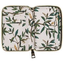 Кошелек "Flora. Олива", белый, зеленый