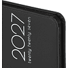 Еженедельник датированный "Vista. Black coal" на 2027 год, А6, 128 страниц, черный  - 4