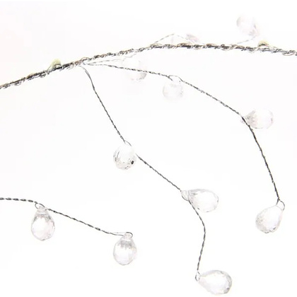 Гирлянда LED "Сверкающие хрусталики", 1,5 м, белый - 4