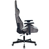 Кресло игровое "Zombie VIKING 7 KNIGHT Fabric", ткань, экокожа, металл, серый - 8