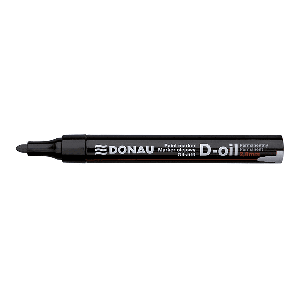 Маркер перманентный на нитрокраске "Donau D-Oil", черный - 2