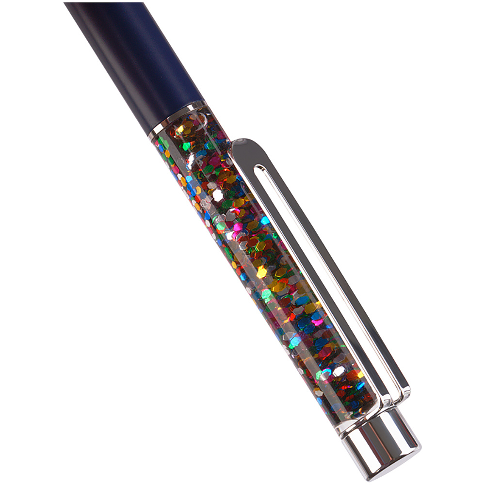 Ручка шариковая "Black sand", 1.0 мм, черный, стерж. синий - 6