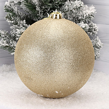 Шар елочный "Блеск", 20 см, пластик, золото