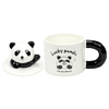 Кружка керамическая "Lucky panda", 370 мл, с крышкой и ложкой, ассорти - 2 Кружка керамическая "Lucky panda", 370 мл, с крышкой и ложкой, ассорти - 2
