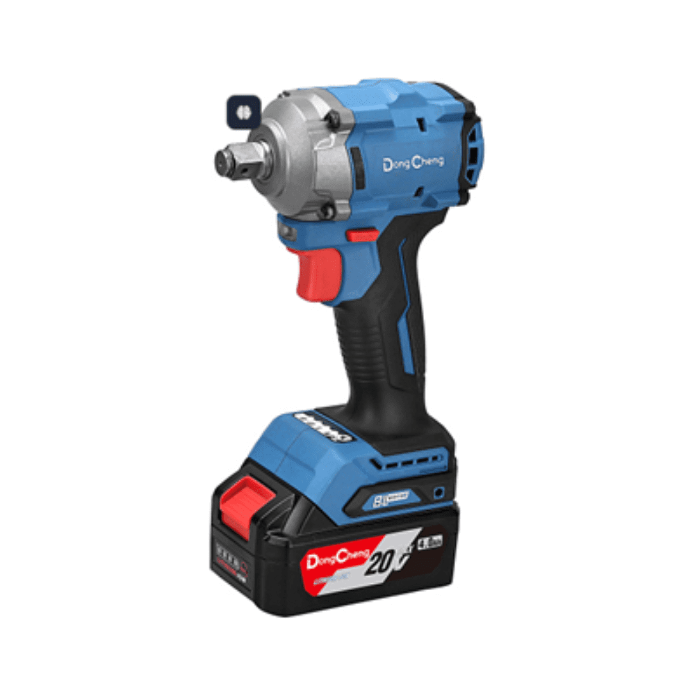 Аккумуляторный гайковерт DongCheng DCPB358 (TYPE EM), 20 В, 400 Вт, 358 Нм, 2 АКБ, 4 Ач, З/У 2 А