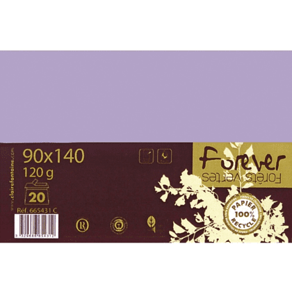 Конверт "Forever", 90x140 мм, 120г/м, сиреневый