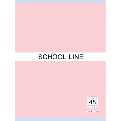 Тетрадь "Basic line. Pink", А4, 48 листов, клетка, розовый 